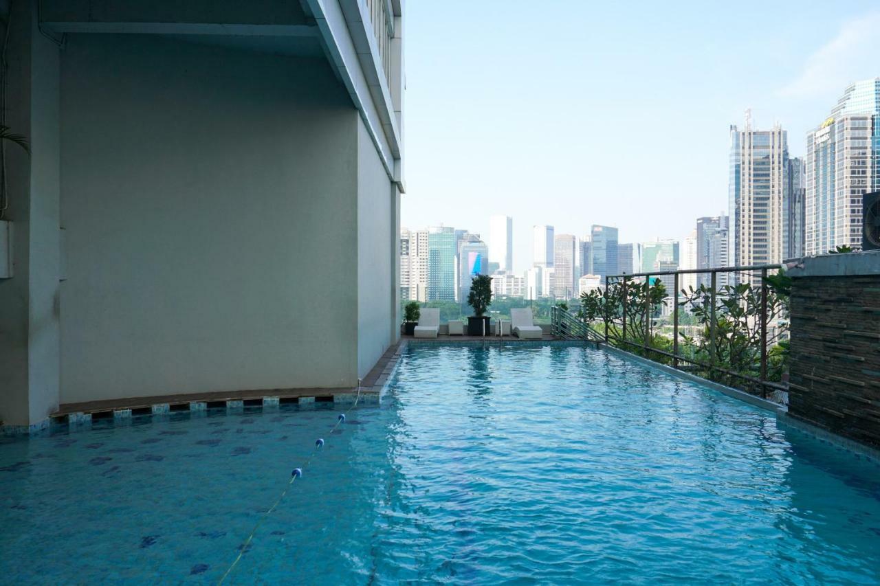 92m² 3 slaapkamer, 2 privé badkamer Appartement in Senayan Jakarta Buitenkant foto